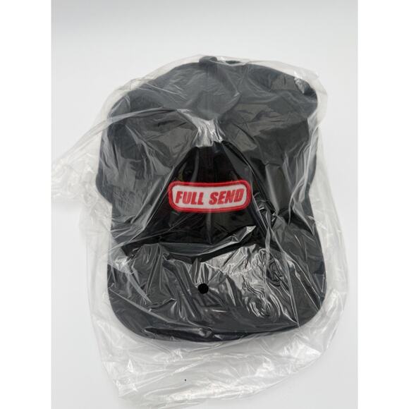 NEW FULL SEND Curved Hat Black Patch Snapback Adjustable RHTNBR-62 - Picture 1 of 4